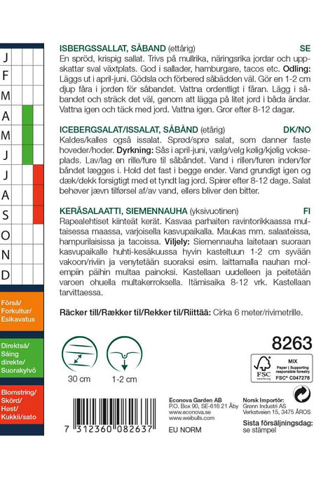 Isbergsalat med såbånd, "Great Lakes"